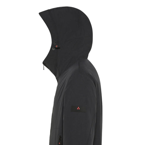 Parka Uomo Loge corto, idrorepellente, con patch logo sulla manica